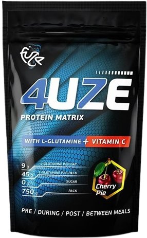 Протеин комплексный 4uze Protein Matrix L-Glutamine (750г, вишневый пирог)