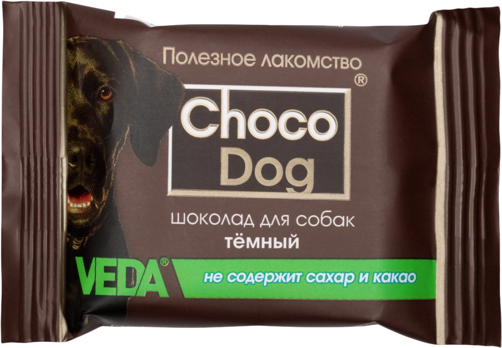 

Лакомство для собак Veda Choco Dog Шоколад темный 15 г