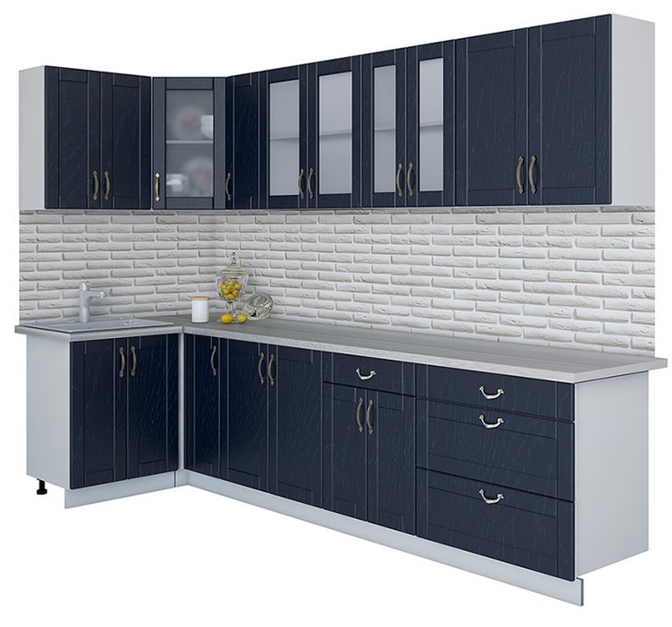 

Готовая кухня Интерлиния Мила Крафт 1.2x3.1 (дуб королевский)