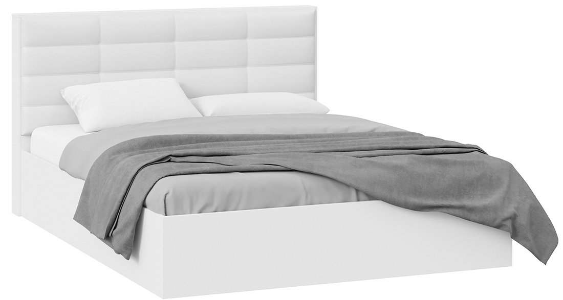 

Кровать Трия Агата тип 1 с ПМ 160x200 (белый)