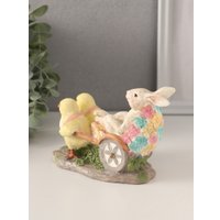 Статуэтка Sima-Land Цыплята везут кролика в колеснице 10583227