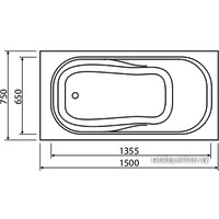 Ванна Esse Haiti 150x75