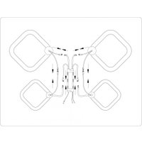 Припотолочная люстра Ambrella light FA3822/4 WH