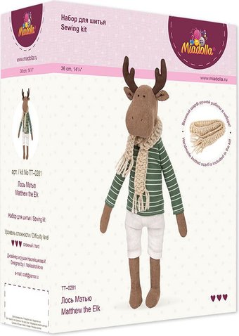 Набор для создания поделок/игрушек Miadolla Набор для шитья TT-0281 Лось Мэтью