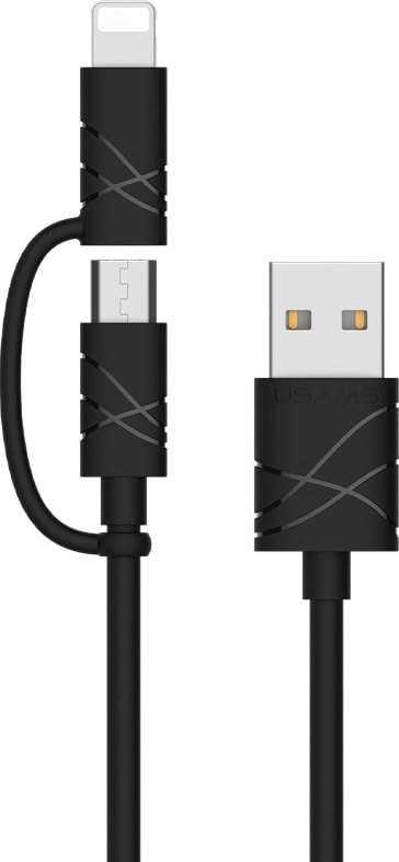 

Кабель Usams U-Gee Lightning/MicroUSB US-SJ077 (черный)