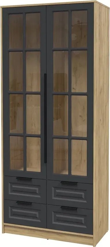 

Шкаф-витрина Интерлиния Концепт КТ-ШВ2 Деко (дуб золотой/пепел)