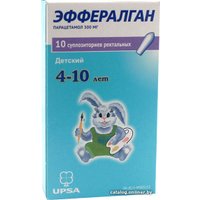 Обезболивающие препараты UPSA Эффералган, 300 мг, 10 супп.