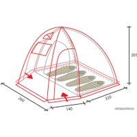 Кемпинговая палатка GOLDEN SHARK Alberta 4