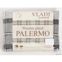Плед Vladi Palermo 140x200 см (белый/серый)