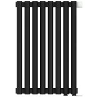 Стальной трубчатый радиатор Сунержа Эстет-00 EU50 500х360 8 секций (матовый черный)