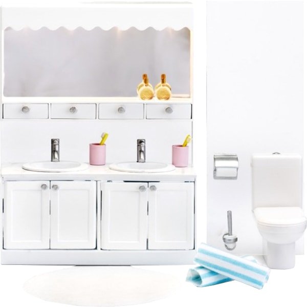 

Аксессуары для кукольного домика Lundby Ванная с 2 раковинами 60208800