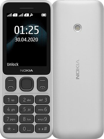 

Кнопочный телефон Nokia 125 Dual SIM (белый)