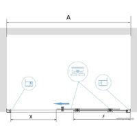 Душевая дверь RGW PA-14 41081417-11 170 (хром/прозрачное стекло)