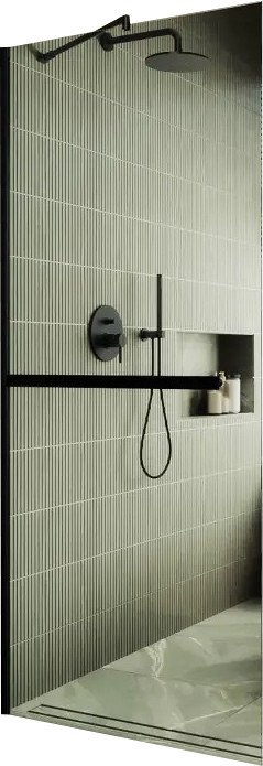 

Душевая стенка MaybahGlass 195x89 MGD-732-6у (прозрачное стекло/черный)