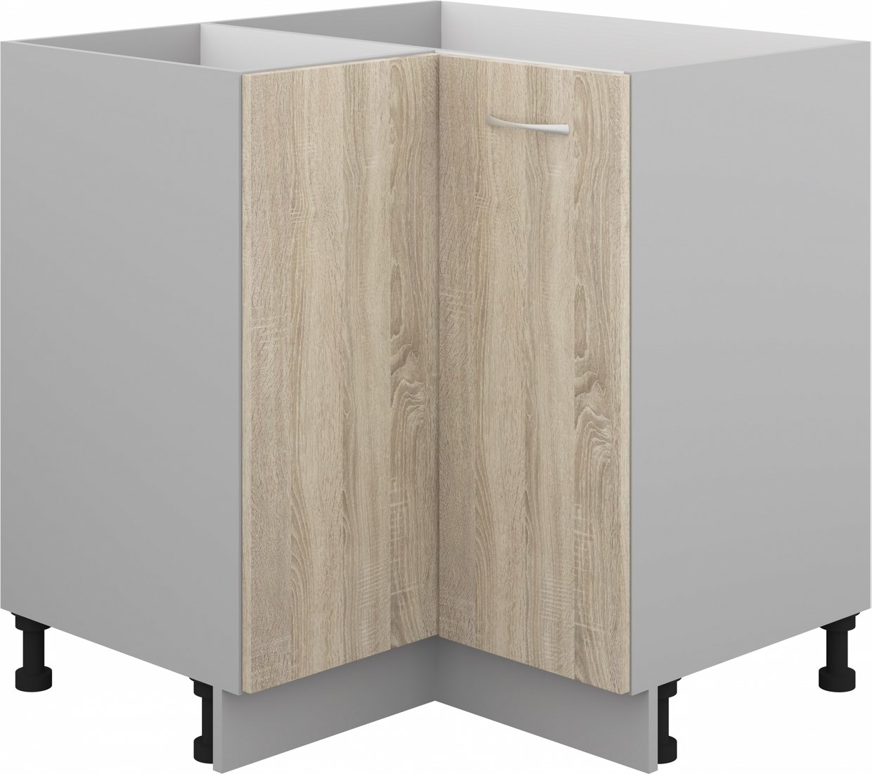 

Шкаф напольный Кортекс-мебель Корнелия Лира НШУ без столешницы угловой (дуб сонома)