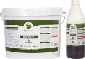 Клей для напольных покрытий и пробки Sipp 2K PU 9.99 кг