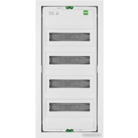 Бокс пластиковый Elektro-Plast MSF 4x12M (48M), N/PE 2x(1x25+25x10mm2), мет. дверь, белый RAL9016, 728x358x94mm, IP30