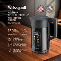 Электрический чайник Weissgauff WK 1560 Db Touch BodyCool
