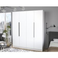 Шкаф распашной Интерлиния Концепт КТ-Ш4 (белый платинум/белый платинум)