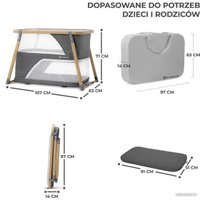 Кроватка-трансформер KinderKraft Sofi (серый)