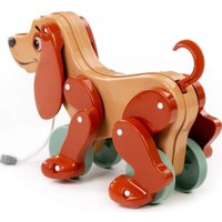 Игрушка-каталка Полесье Собака Боби 48718 (бежевый/коричневый)