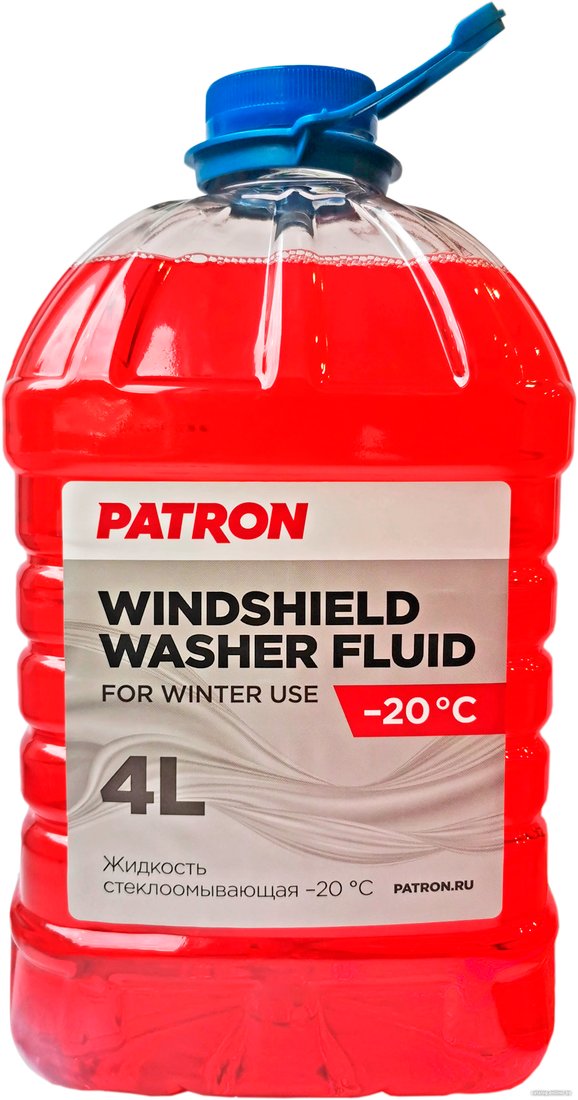 Стеклоомывающая жидкость Patron Windshield Washer Fluid -20C 4л