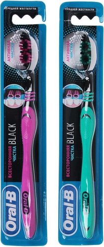Зубная щетка Oral-B Black 40 Medium всесторонняя чистка (1 шт)