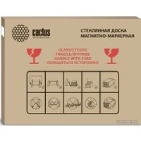 Магнитно-маркерная доска CACTUS CS-GBD-65x100-BK