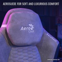 Игровое (геймерское) кресло AeroCool Crown AeroSuede (бордово-красный)
