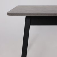 Кухонный стол Мамадома Tirk radial-94 раздвижной 94-126х64 (дымчатая керамика/черный)