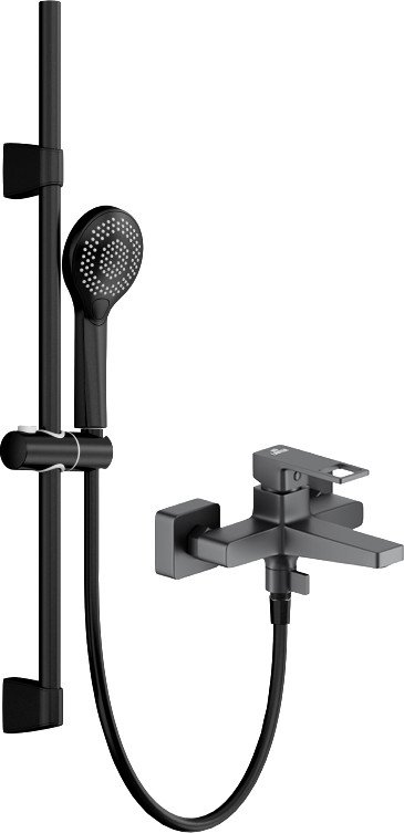 Душевой гарнитур  Lauter Cascade 21СК6615BS с душевым гарнитуром Neno 63696