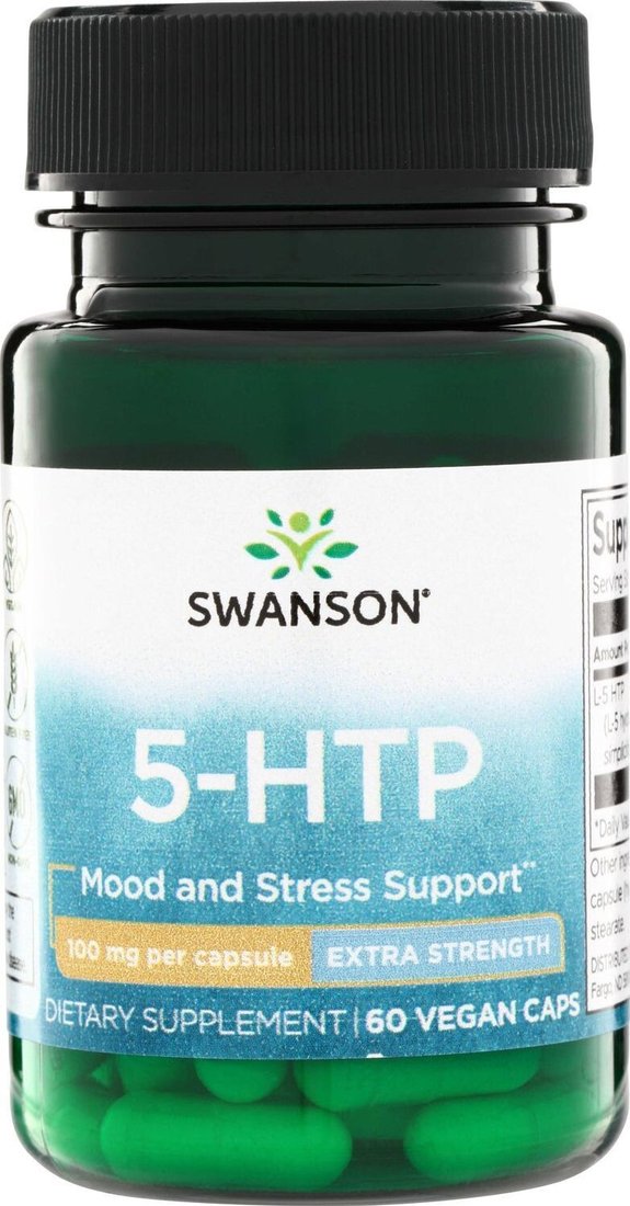 5-HTP Swanson 5-HTP 100 мг (60 капсул)