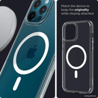 Чехол для телефона Spigen Ultra Hybrid Mag (MagFit) для iPhone 12 Pro Max ACS02622 (белый)