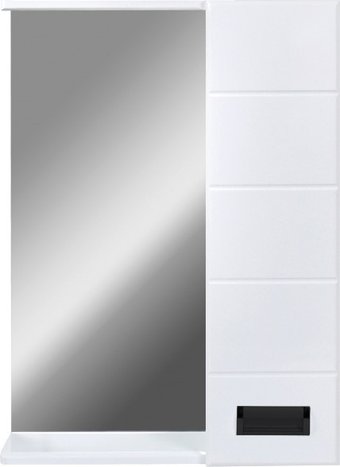 Doratiz Шкаф с зеркалом для ванной Вальс 50 R 2711.152 (белый, с подсветкой)