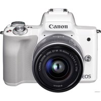 Беззеркальный фотоаппарат Canon EOS M50 Kit 15-45mm (белый)