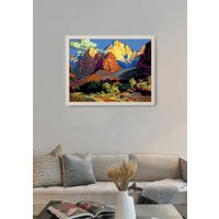 Картина по номерам PaintLine Франц Бишофф. Горный пейзаж PL-00179