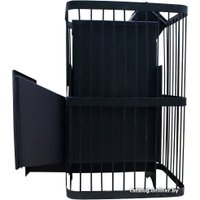 Банная печь ComfortProm Сталь 8мм 26м3, закрытая каменка, панорама