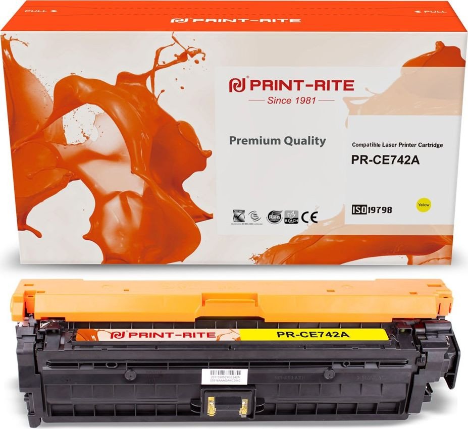 

Картридж Print-Rite PR-CE742A (аналог HP CE742A)