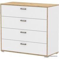 Комод Интерлиния SC-4Ш (дуб золотой-белый платинум)