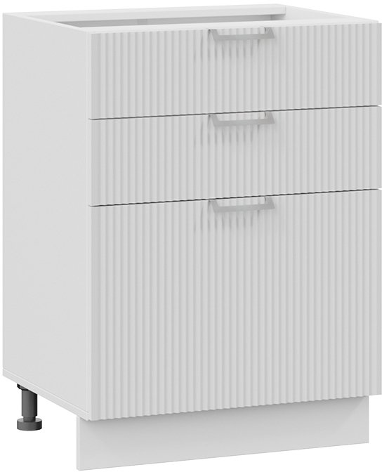 

Шкаф напольный Трия Кимберли 1Н6Я3 (белый/сноу)