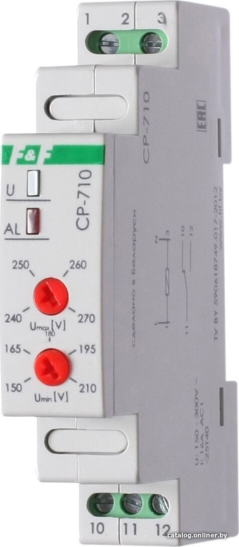 Реле напряжения Евроавтоматика F&F CP-710 EA04.009.001