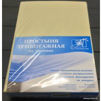 Простыня Альвитек Трикотажная на резинке 180x200x20 ПТР-КРЕМ-180(180) (кремовый)