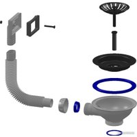 Слив-перелив Unicorn 3 1/2 112 мм E155