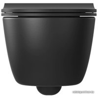 Унитаз подвесной Bocchi V-Tondo Rimless 1416-004-0129 (черный матовый) (без сиденья) в Лиде