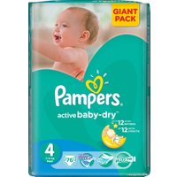 Подгузники Pampers Active Baby-Dry 4 Maxi (76 шт)