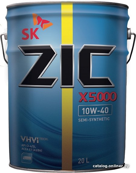 Моторное масло ZIC X5000 10W-40 20л