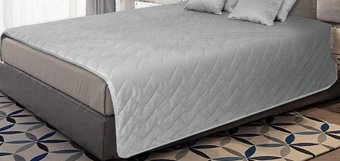 Покрывало Nivasan Бархат P.Bt 240-25 (240x240, серый)