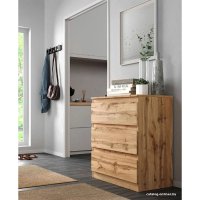 Комод НК-Мебель Stern Т-3 3 ящика (дуб вотан)