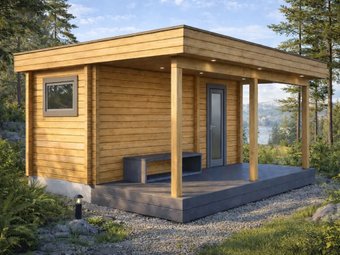 Русская баня Woods из бруса Путник