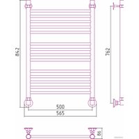 Полотенцесушитель Сунержа Аксиома-10 80x50 00661-8050